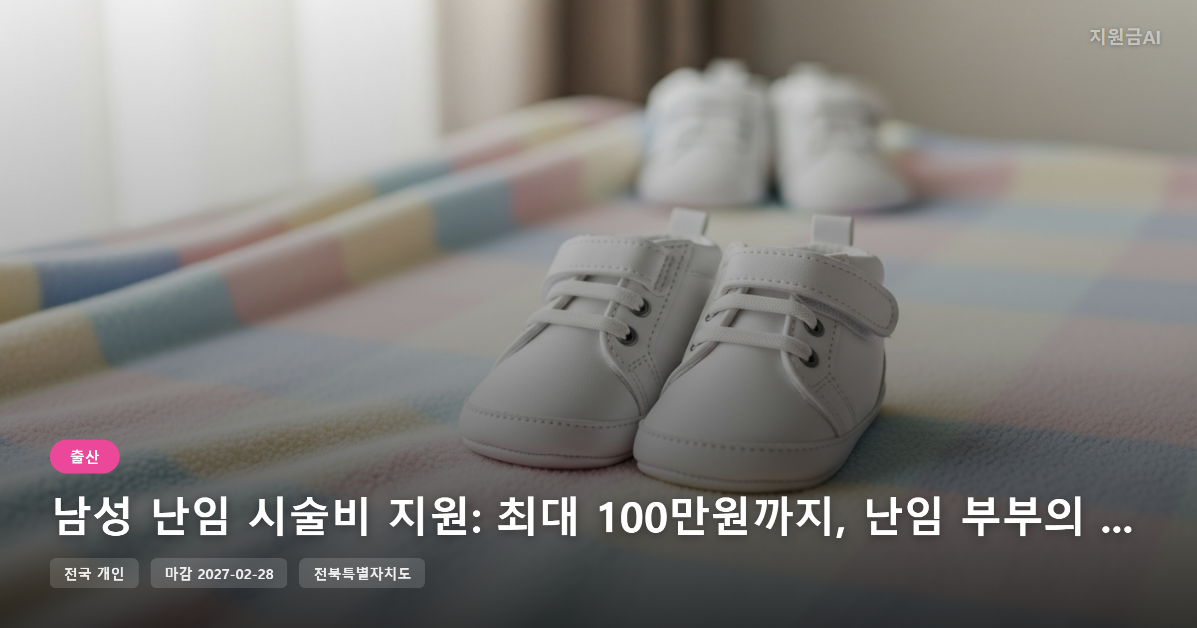 남성 난임 시술비 지원: 최대 100만원까지, 난임 부부의 경제적 부담 덜어주는 정부지원금 [마감 2월 28일]