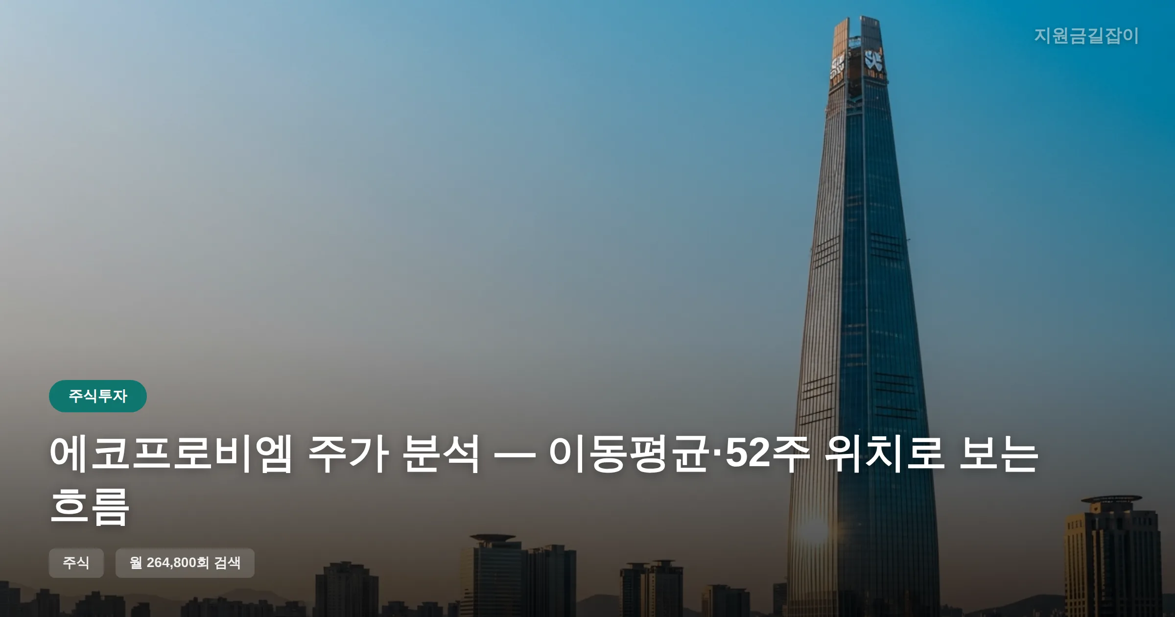 에코프로비엠 주가 분석 — 이동평균·52주 위치로 보는 흐름